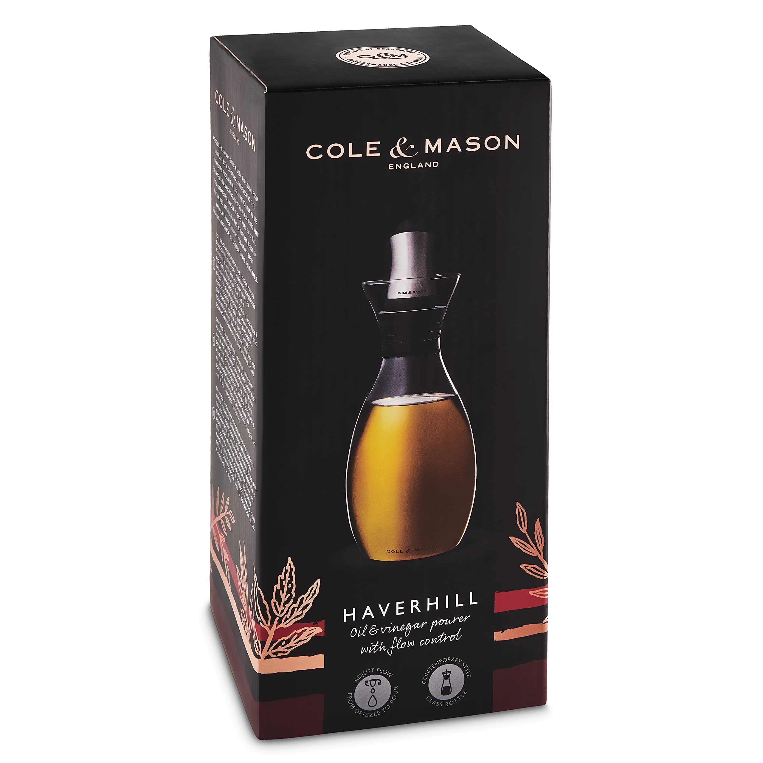 Amazon.com: Cole & Mason Flow Control Oil and Vinegar Pourer, 10.5